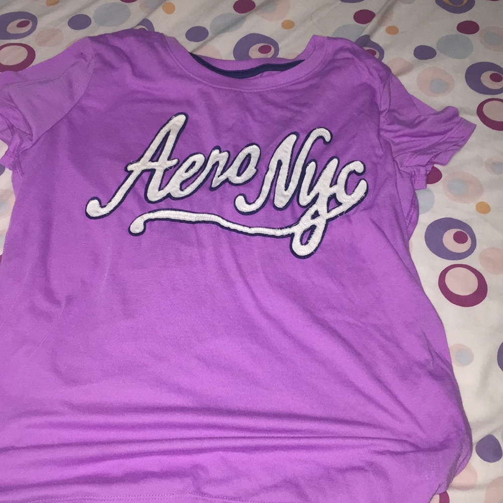 purple aeropostale shirt